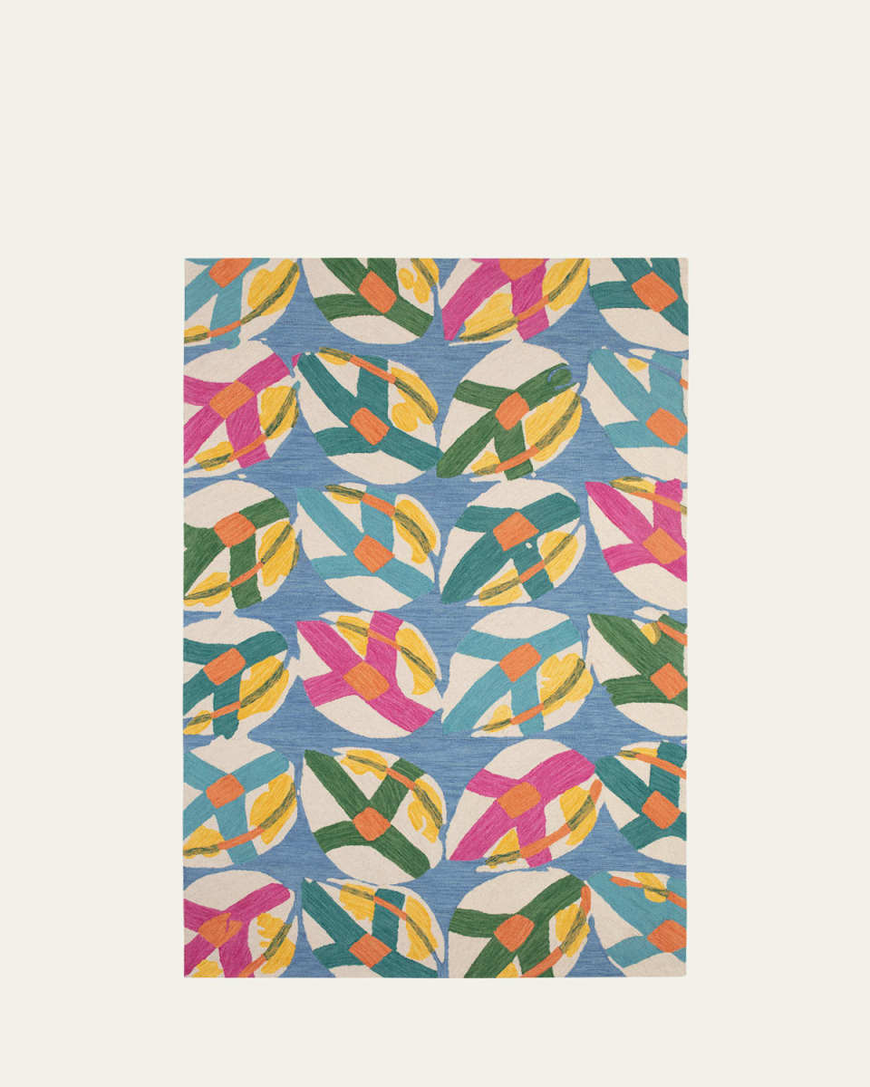 x Kit Kemp Lily Pad Spring Micro-Hooked Rug, 10' x 14'